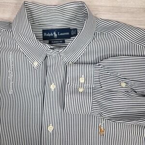 Ralph‎ Lauren Men's Classic Fit Dress Shirt Size 16.5 34/35 Pin Striped
